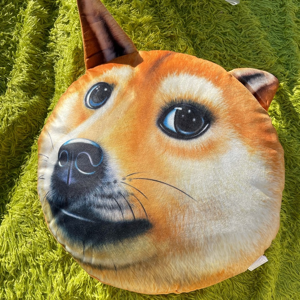 Plush Shiba Inu Pillow 17 Inch